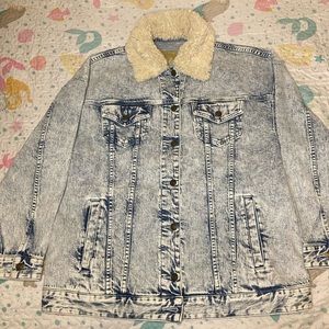 NWT MK Unisex /Long Sleeves Classic Riviera Blue Jeans Jacket,Sz M /Plus